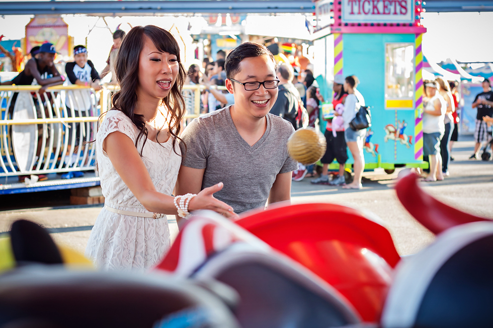 A California State Fair Engagement by Adrienne & Dani Photography