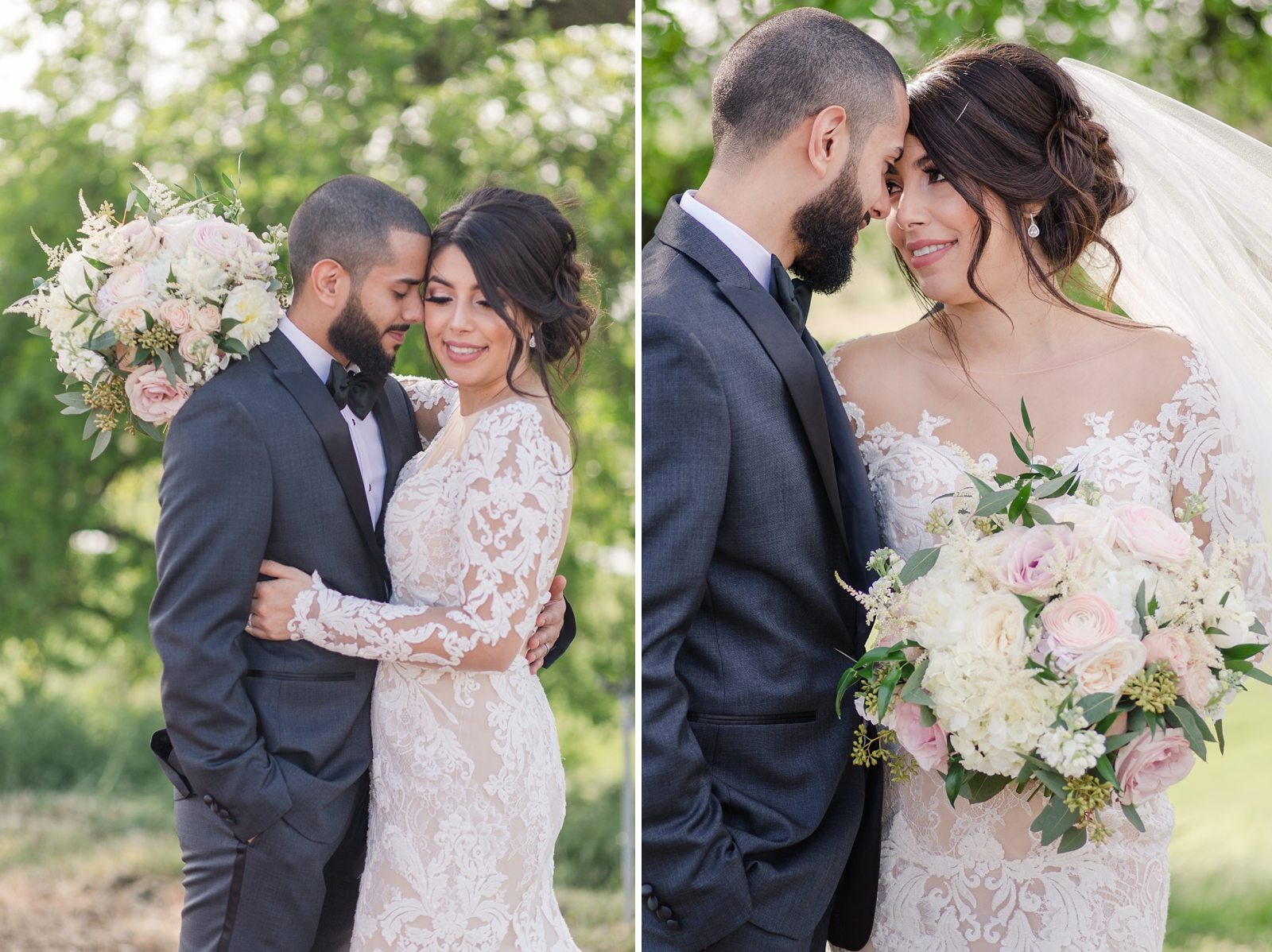 When to Wear the Veil on Your Wedding Day by Adrienne and Dani Photography