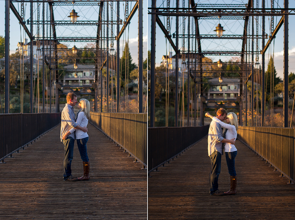 Old Folsom Rainbow Bridge Engagement by Adrienne & Dani Photography