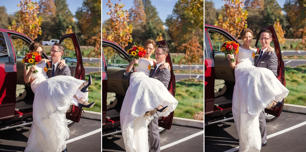 Fall Sacramento Catholic Wedding by Adrienne & Dani Photography