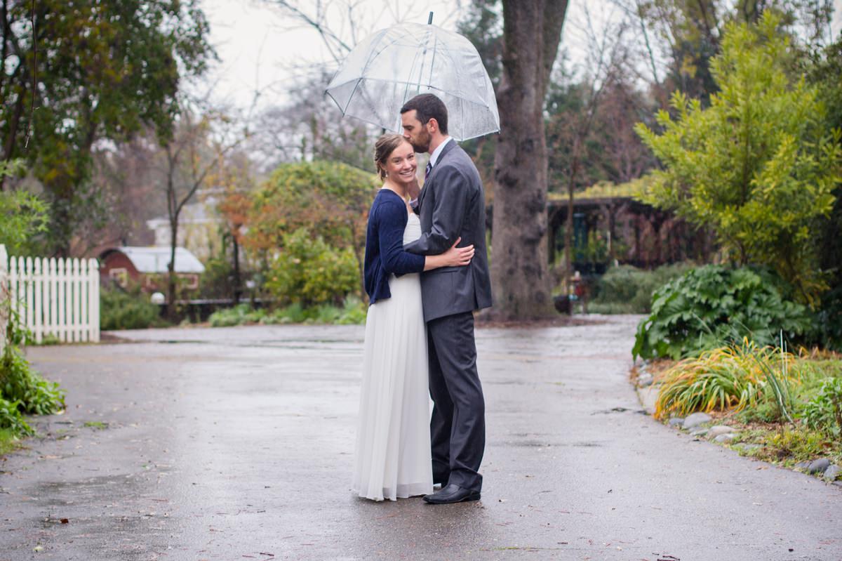 Rainy Loomis Flower Farm Inn Wedding by Adrienne & Dani