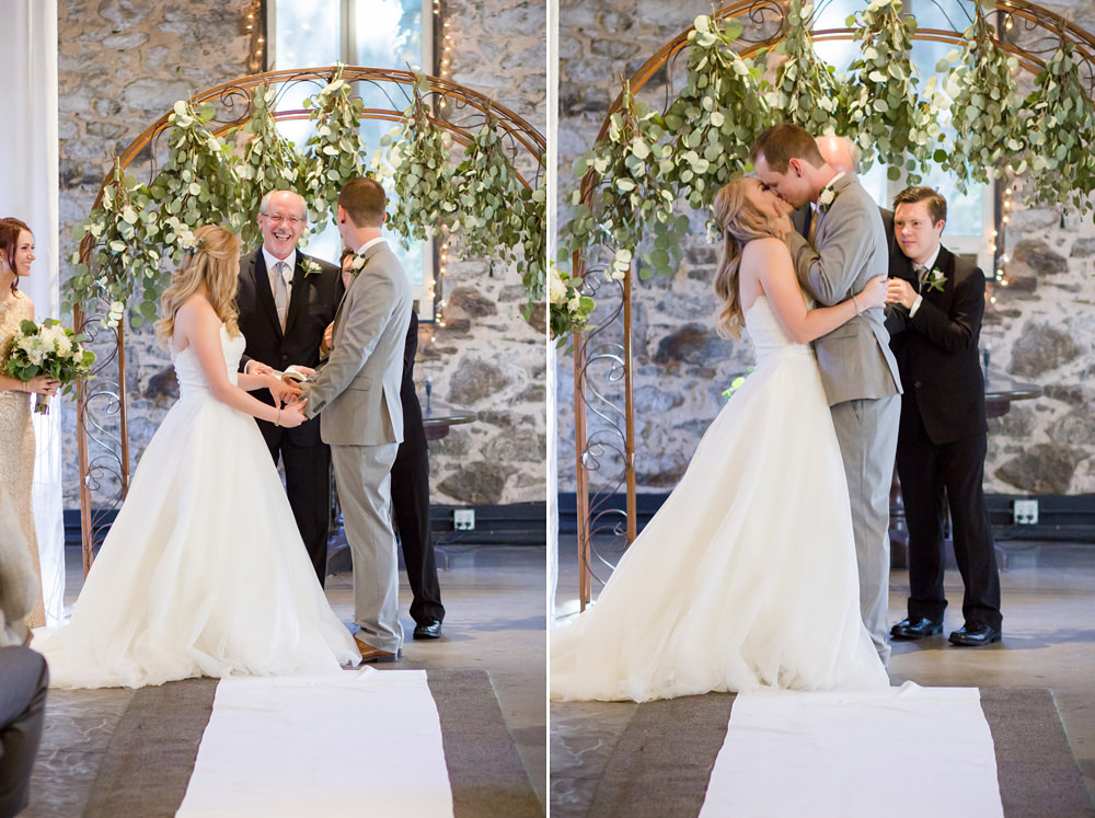 Gold Sequin Miners Foundry Wedding by Adrienne & Dani Photography