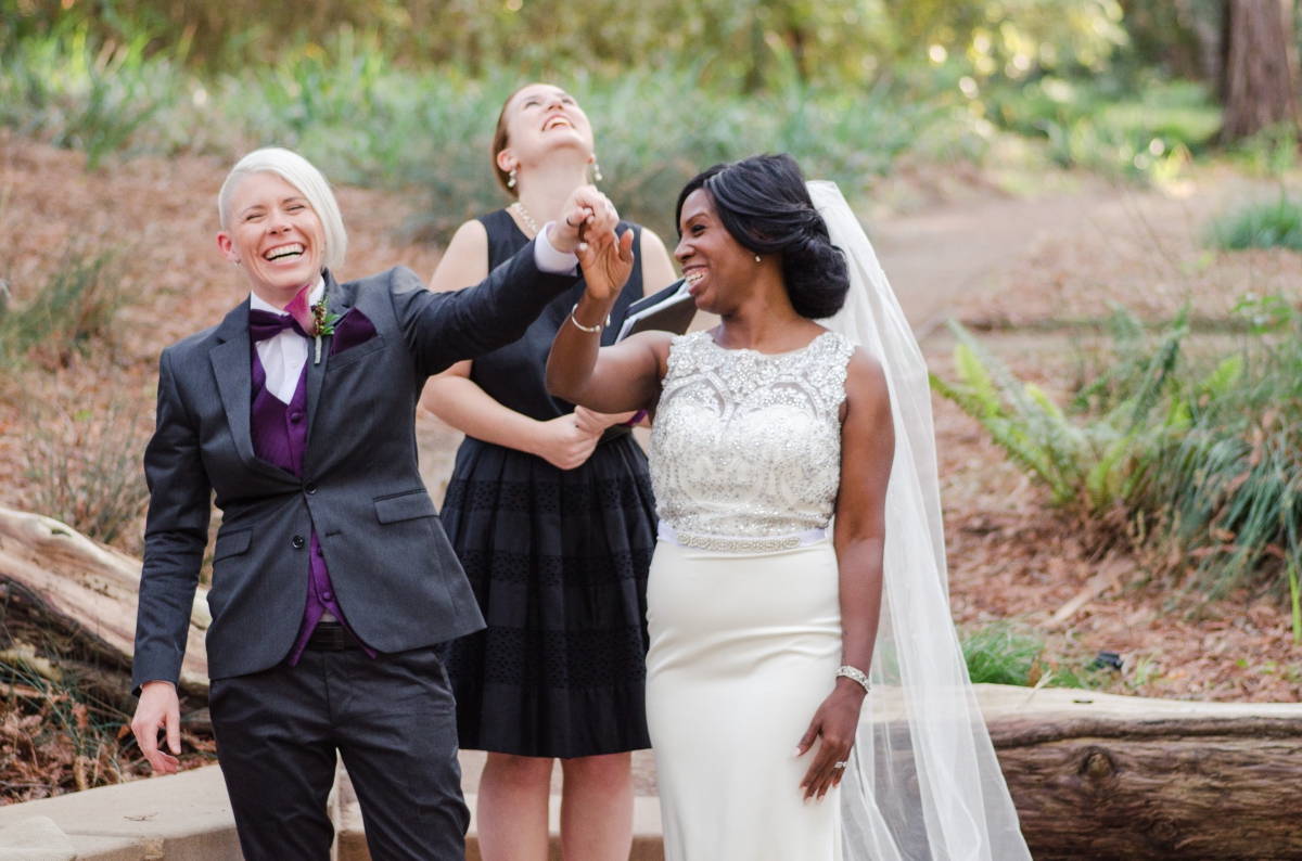 Davis Pop Up LGBT Wedding in the Woods by Adrienne & Dani Photography