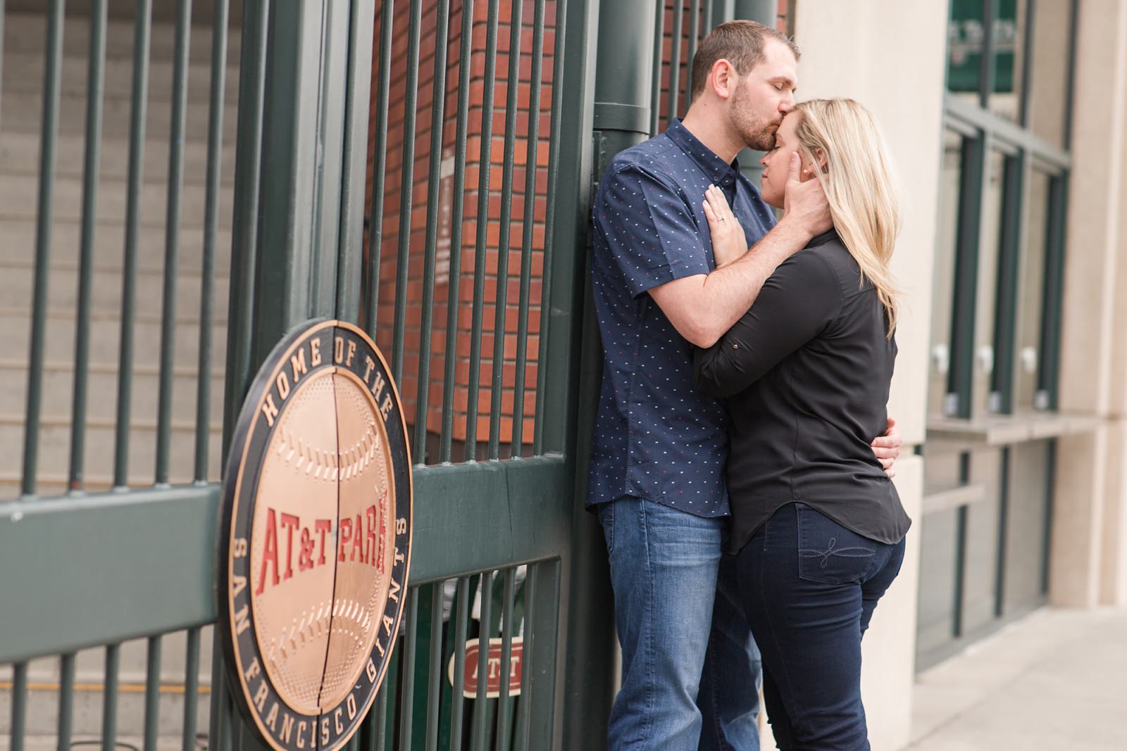 At&t Park San Francisco Engagement by Adrienne and Dani Photography