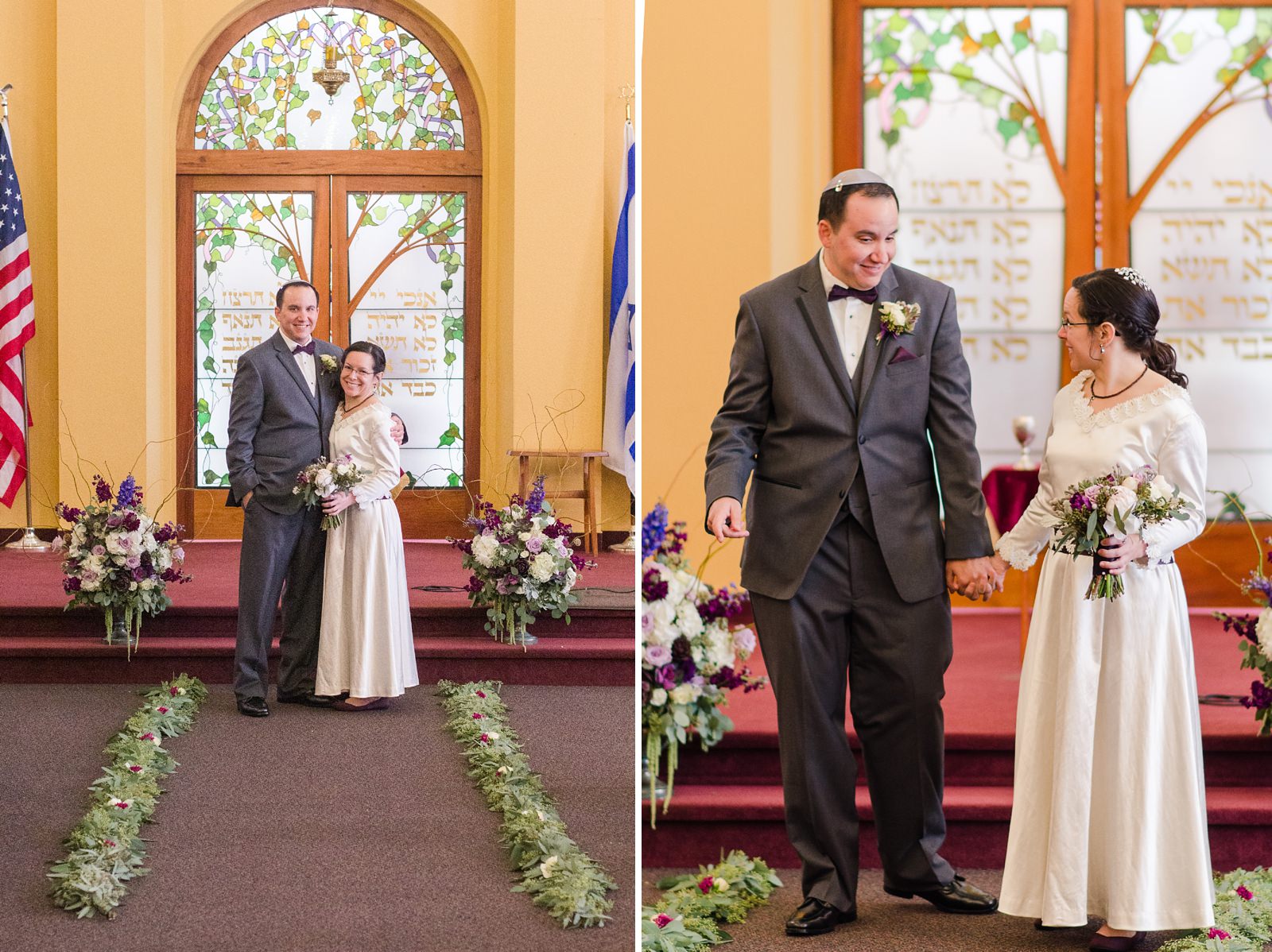 Carmichael Congregation Beth Shalom Jewish Wedding By Adrienne and Dani Photography