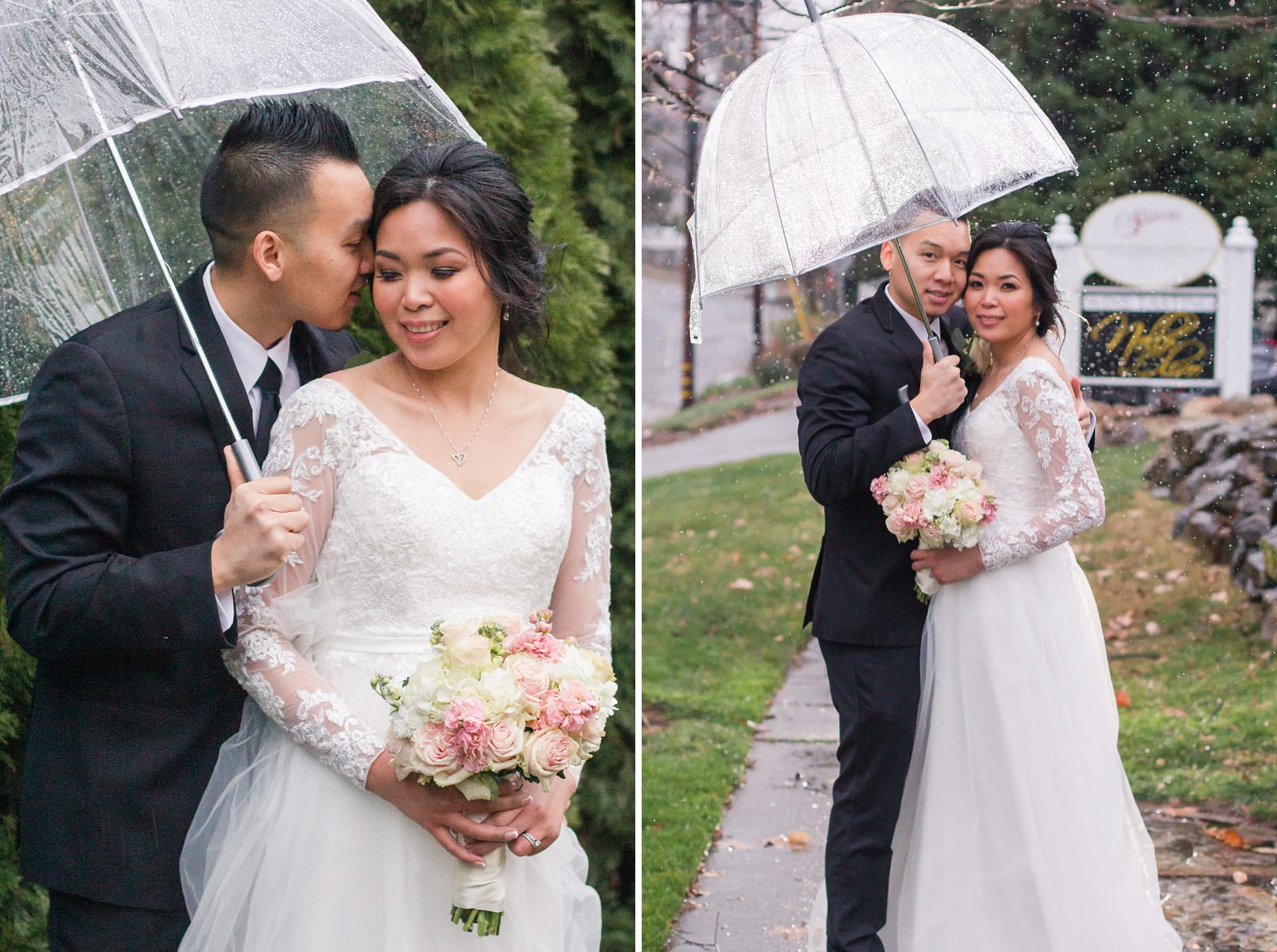 Rainy Wedgewood Sequoia Mansion Wedding by Adrienne and Dani Photography