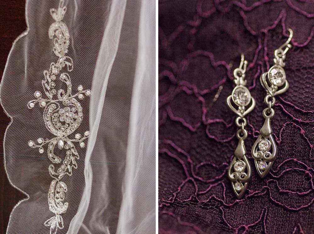 Elegant Purple and Gray Sacramento Wedding by Adrienne and Dani Photography