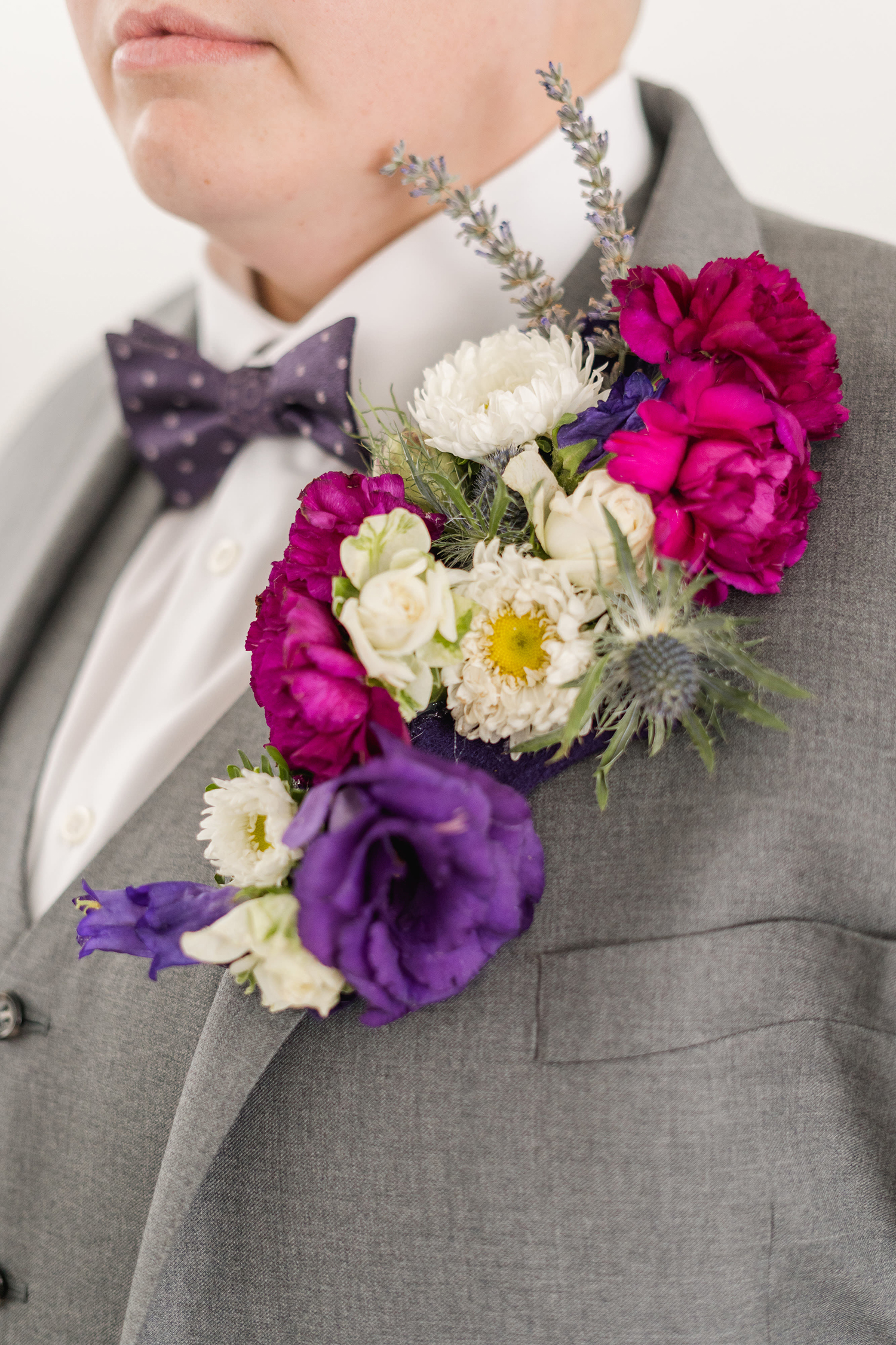 lgbtq wedding floral boutonniere inspiration