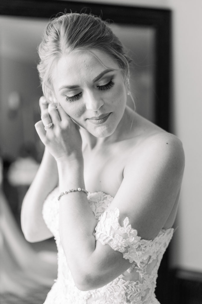 sequoia mansion Placerville wedding bride getting ready for wedding day