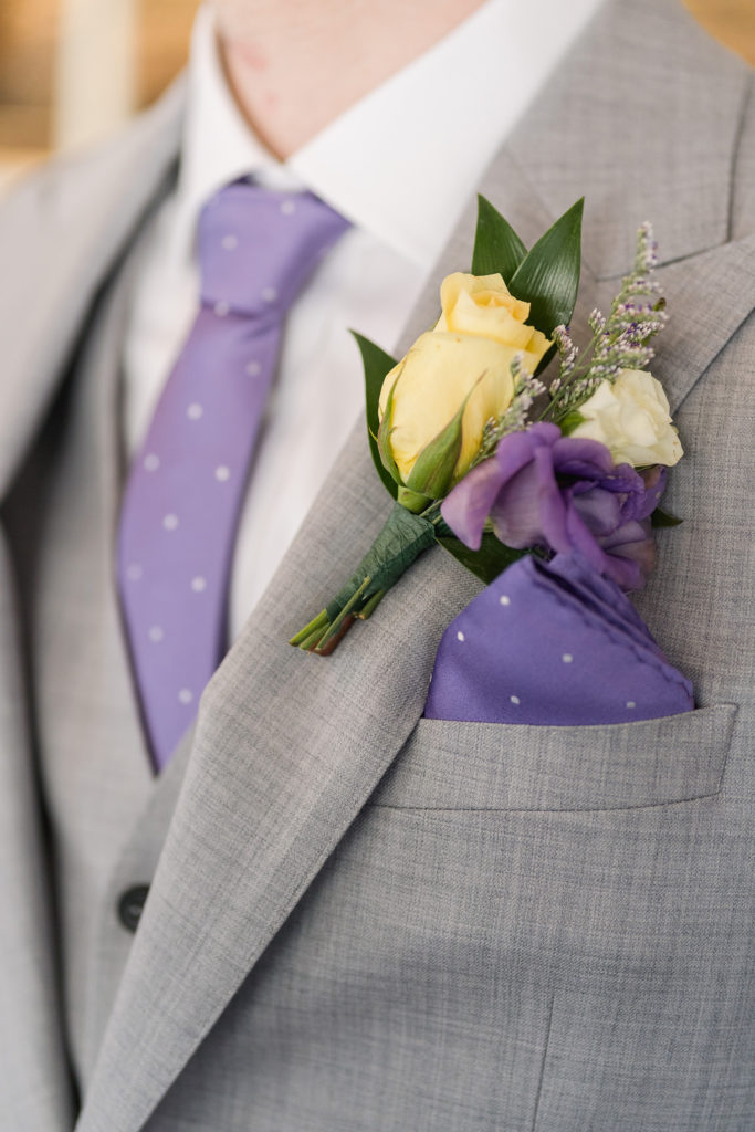 sequoia mansion Placerville wedding groom pocket square and boutonniere