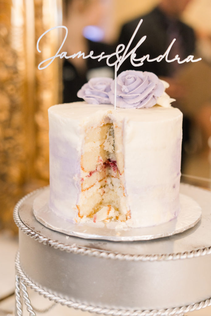 sequoia mansion Placerville wedding reception cake cutting