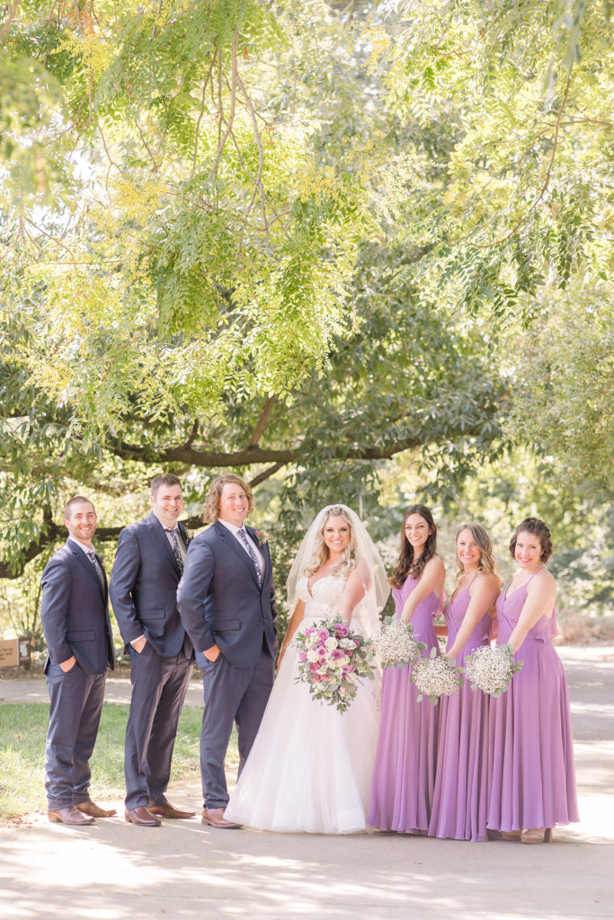 Rustic Barn Wedding in Davis bridal party portraits by Adrienne and Dani Photography