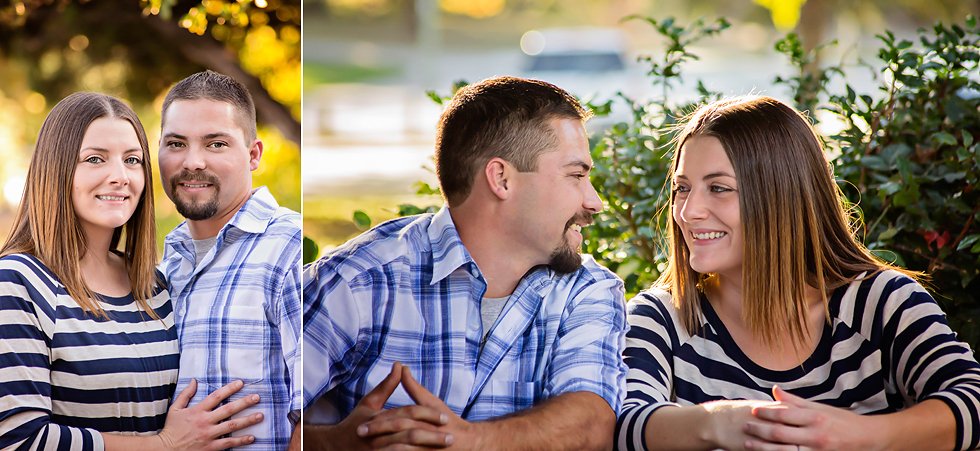 Football Themed Rusch Park Engagement by Adrienne & Dani Photography