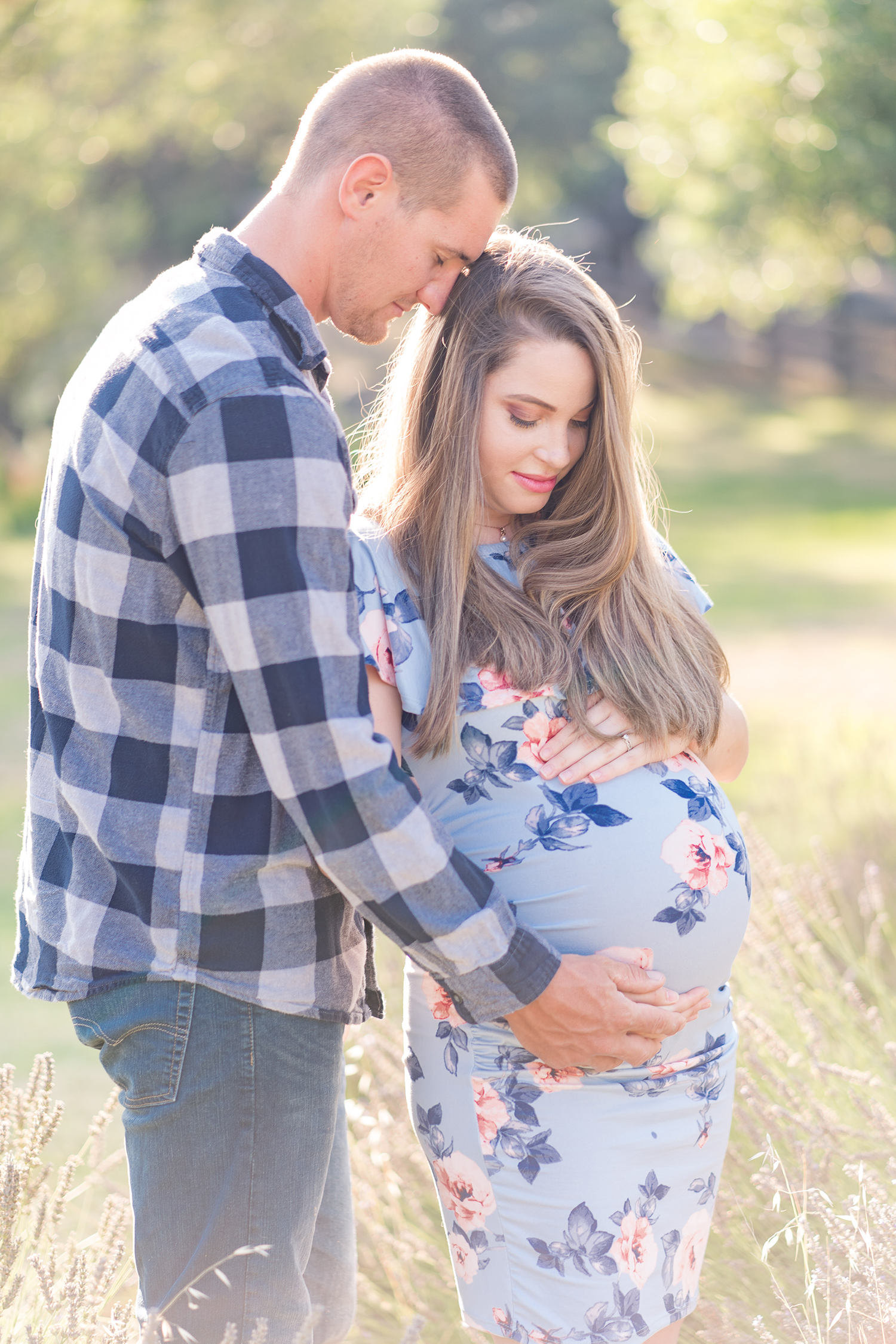 Bywater Hollow Lavender Farm Maternity Portrait Session by Adrienne and Dani Photography