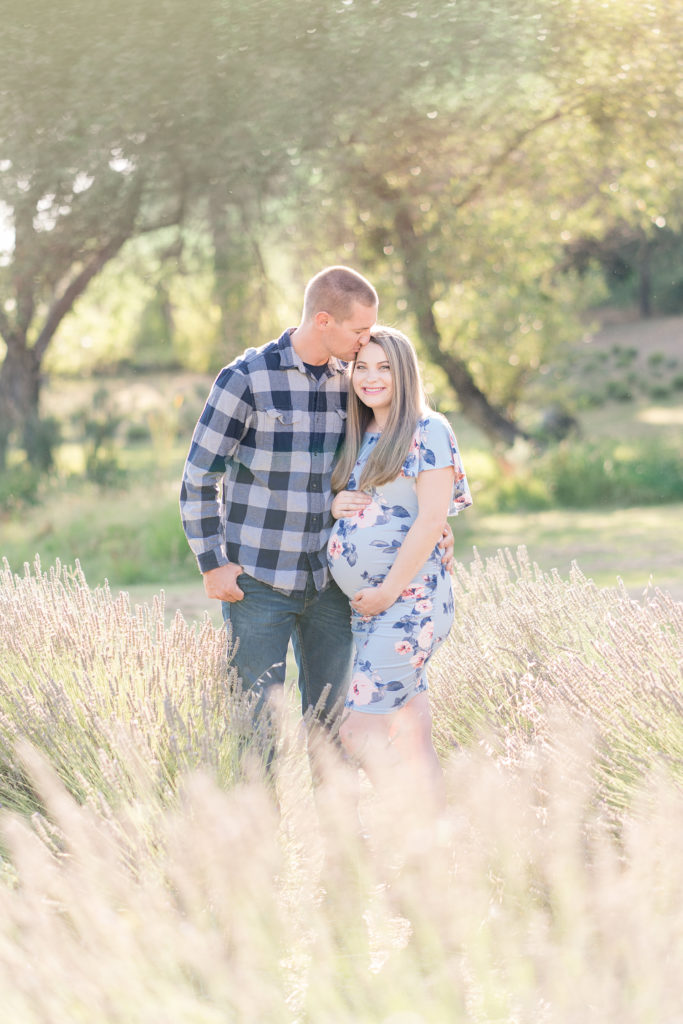 Bywater Hollow Lavender Farm Maternity Portrait Session by Adrienne and Dani Photography