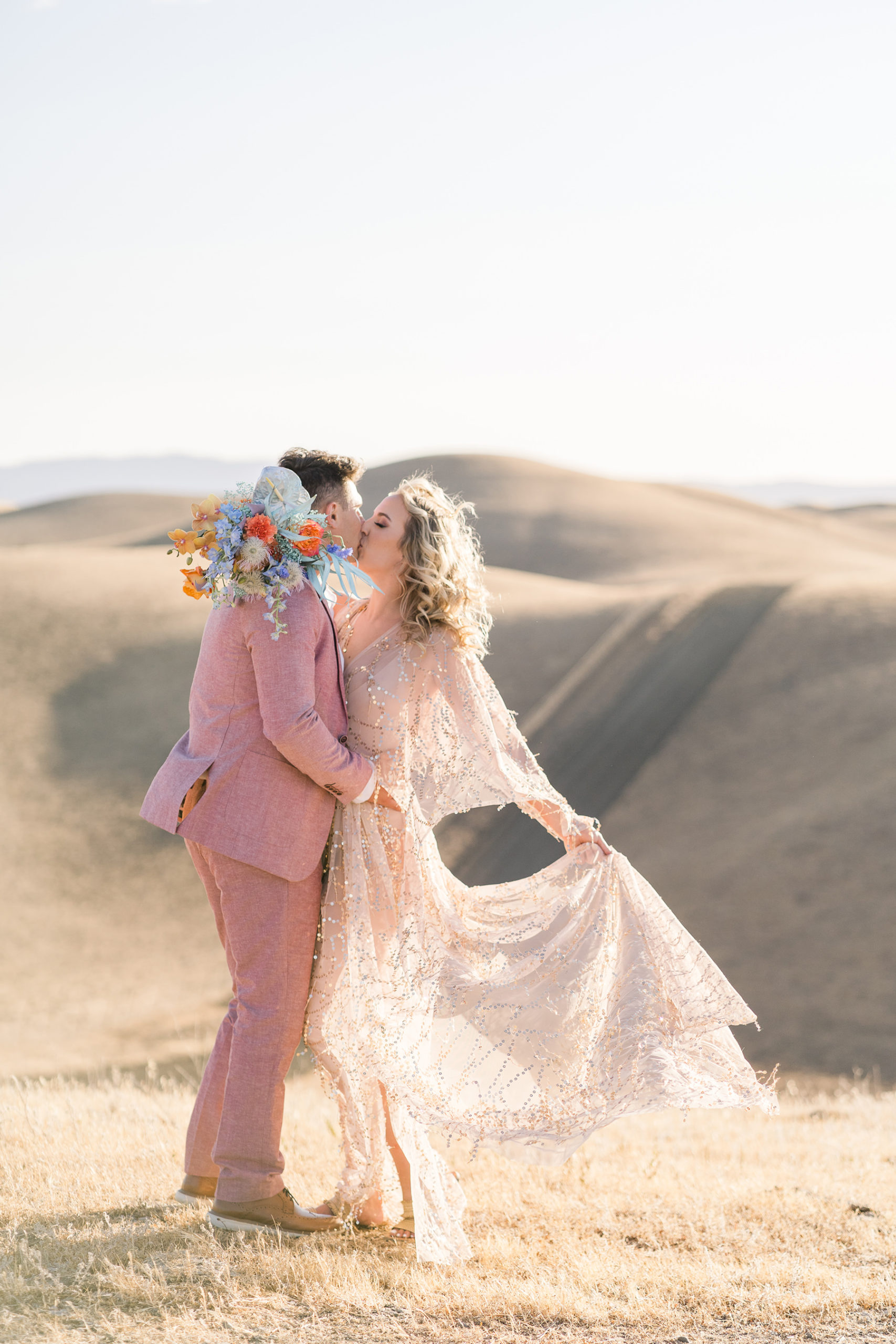 Sherbet Disco Themed Editorial Shoot Abele Farms Wedding by Adrienne and Dani Photography
