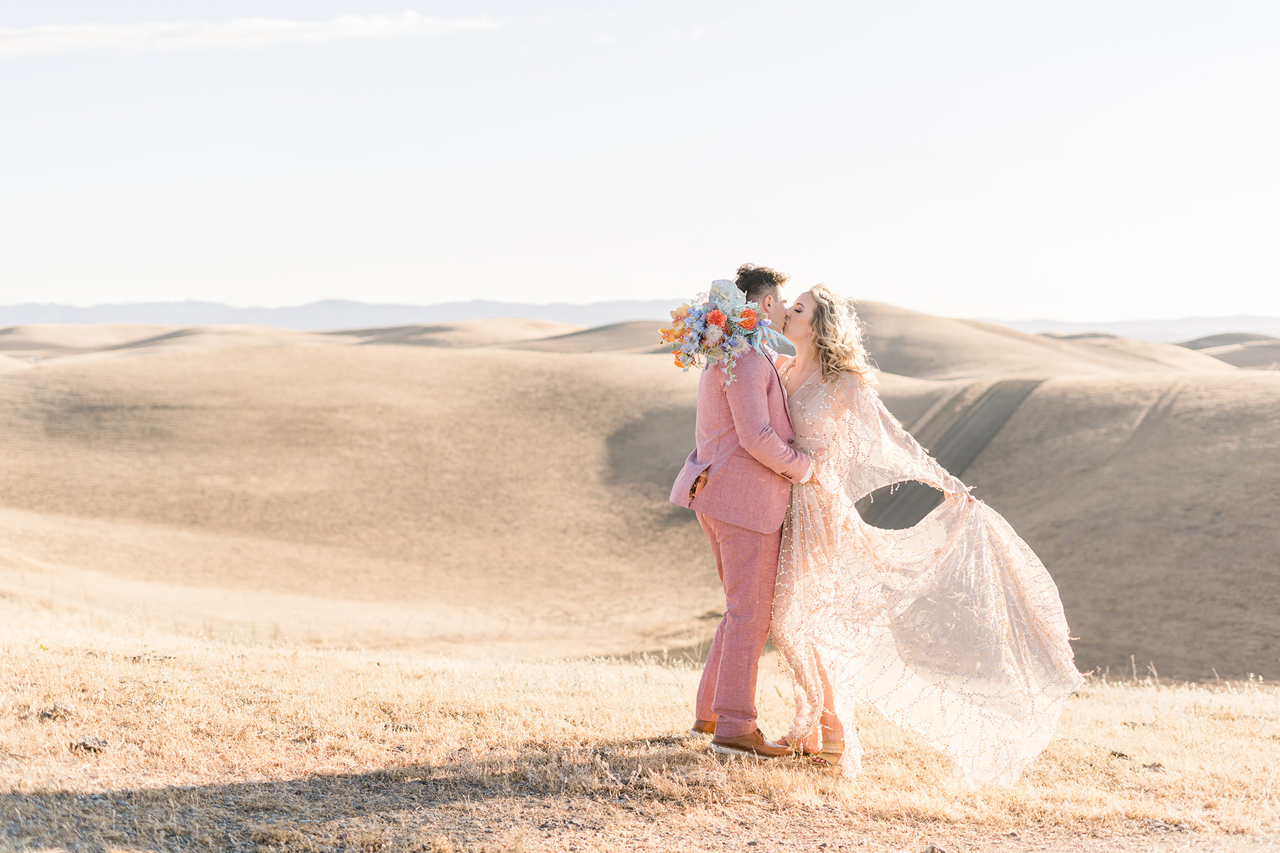 Sherbet Disco Themed Editorial Shoot Abele Farms Wedding by Adrienne and Dani Photography