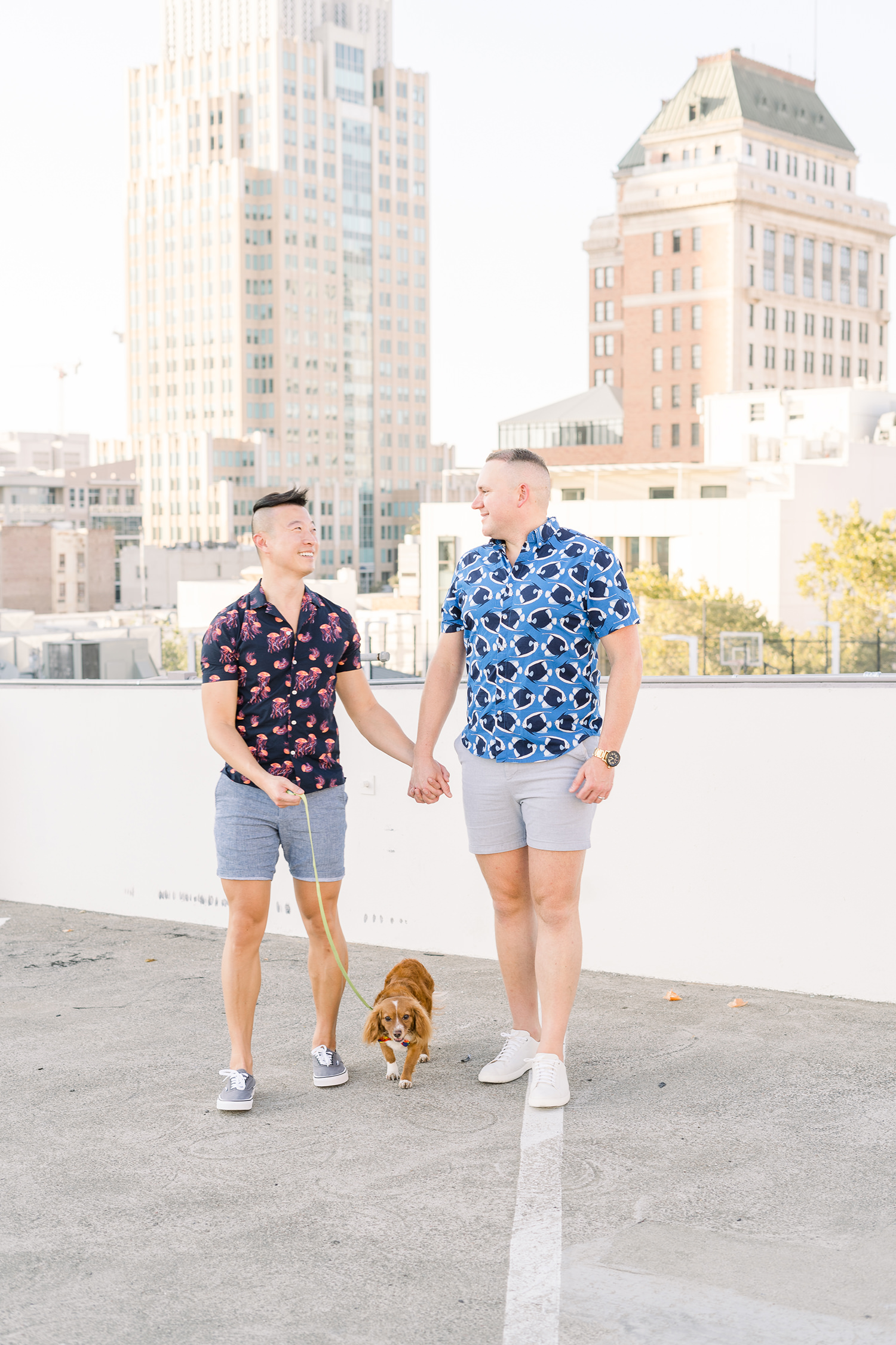 lgbtqia+ downtown sacramento engagement photos by adrienne and dani photography