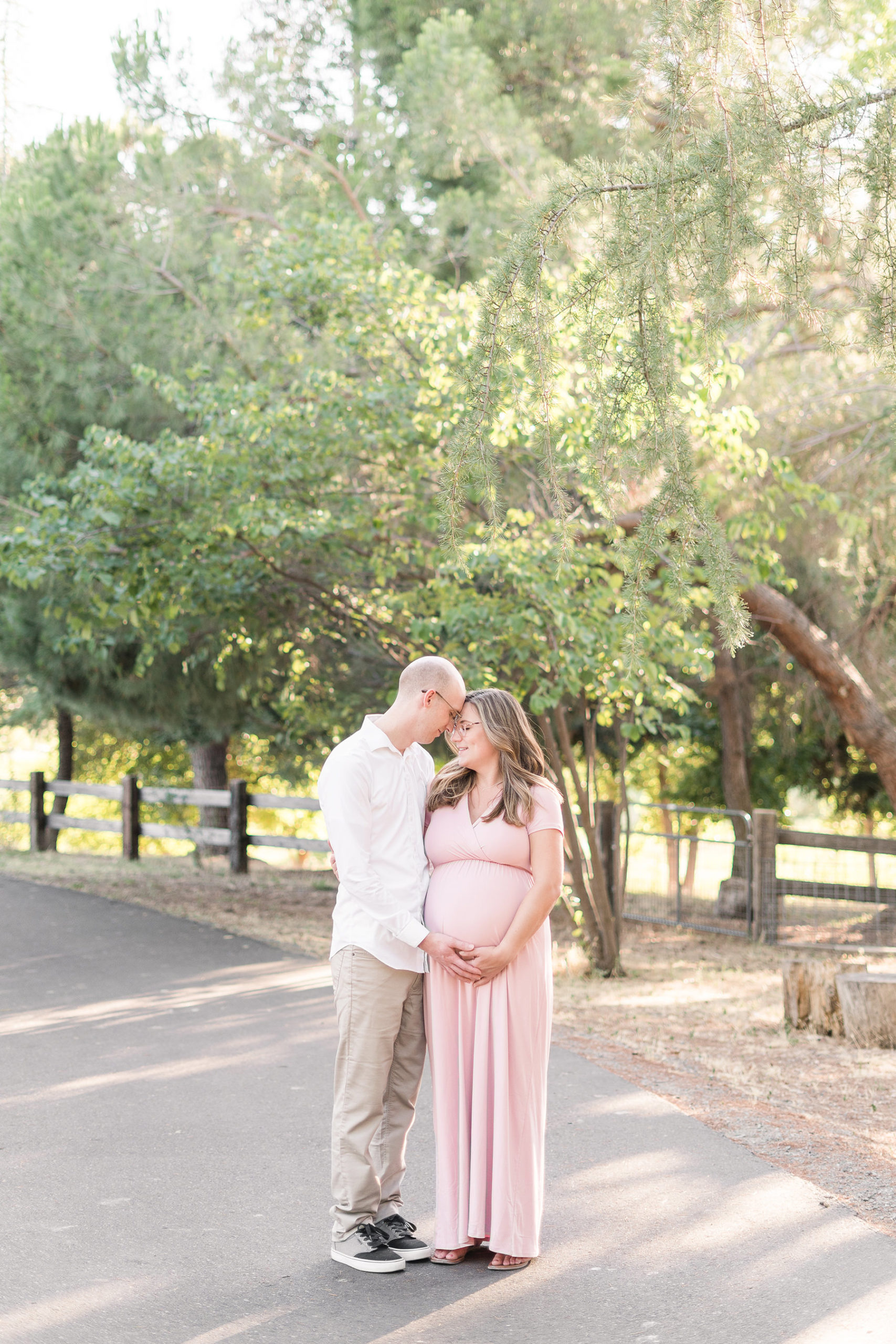 Bywater Hollow Lavender Maternity Portrait Session by Adrienne and Dani Photography