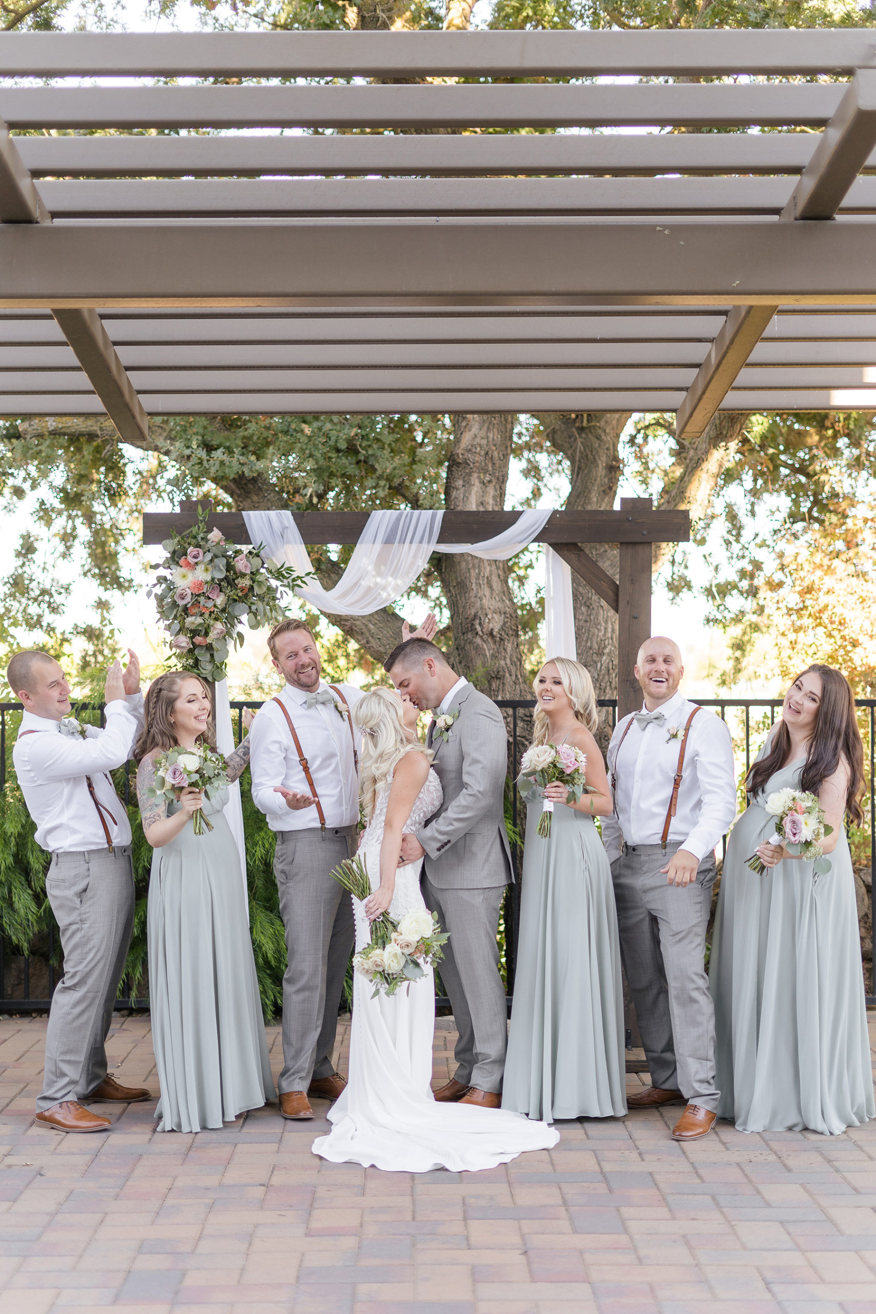wedgewood weddings bridal party by Adrienne and Dani Photography