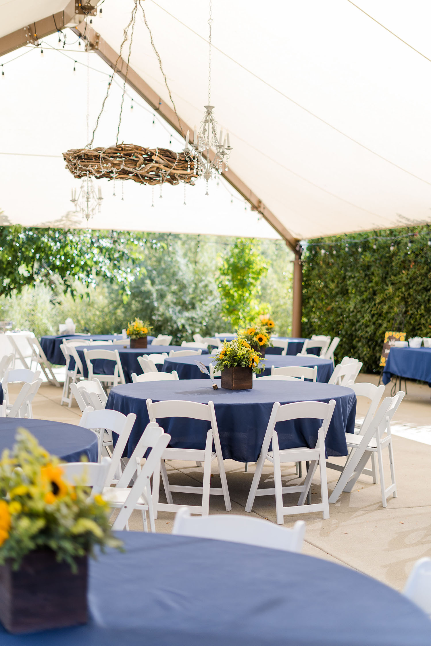 Apple Hill bluestone Meadow Wedding reception decor detailsby Adrienne and Dani Photography