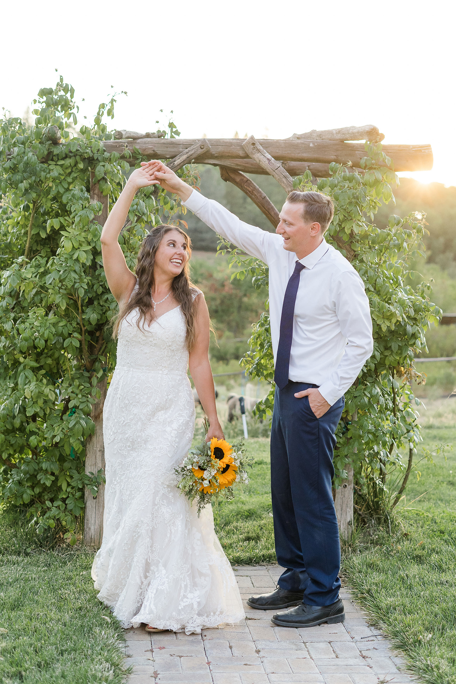 Apple Hill bluestone Meadow Wedding bride and groom portraits by Adrienne and Dani Photography