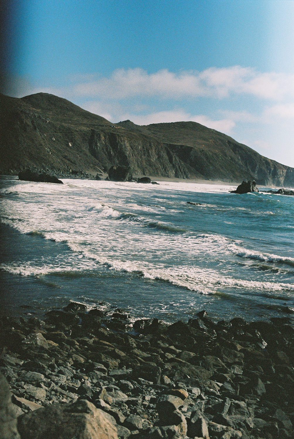 Bodega Bay beaches photographed on Kodak Portra 400 Film