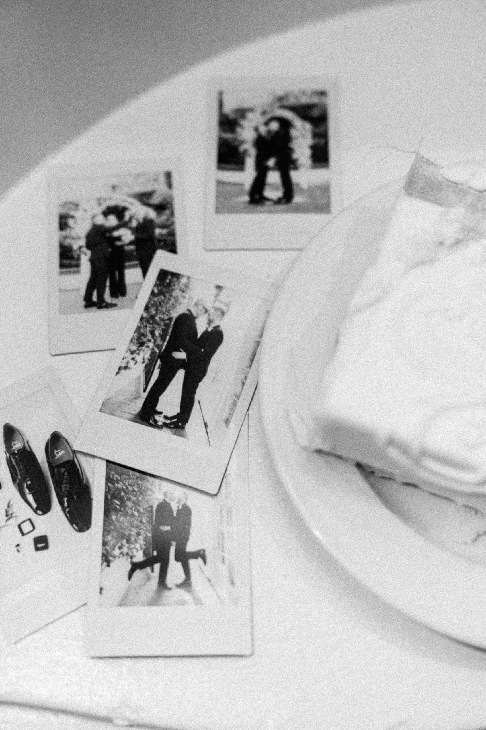 a late night reception flat lay at a Downtown Sacramento Vizcaya Wedding 