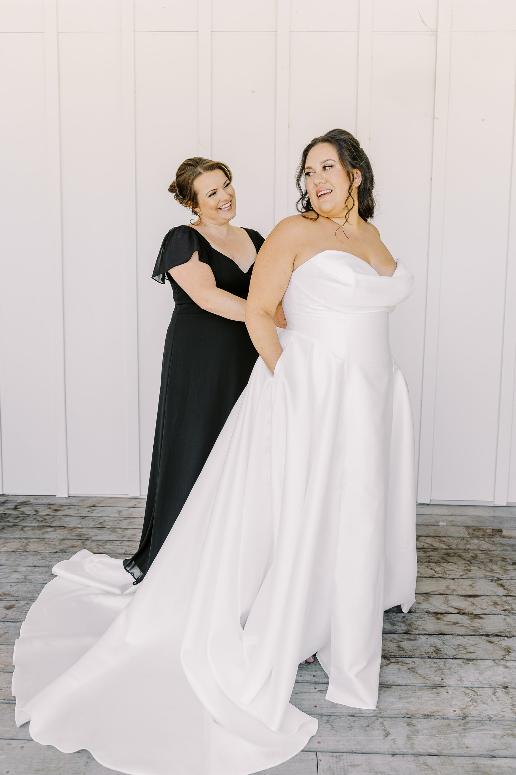 a bride gets ready for her Sonoma winery wedding