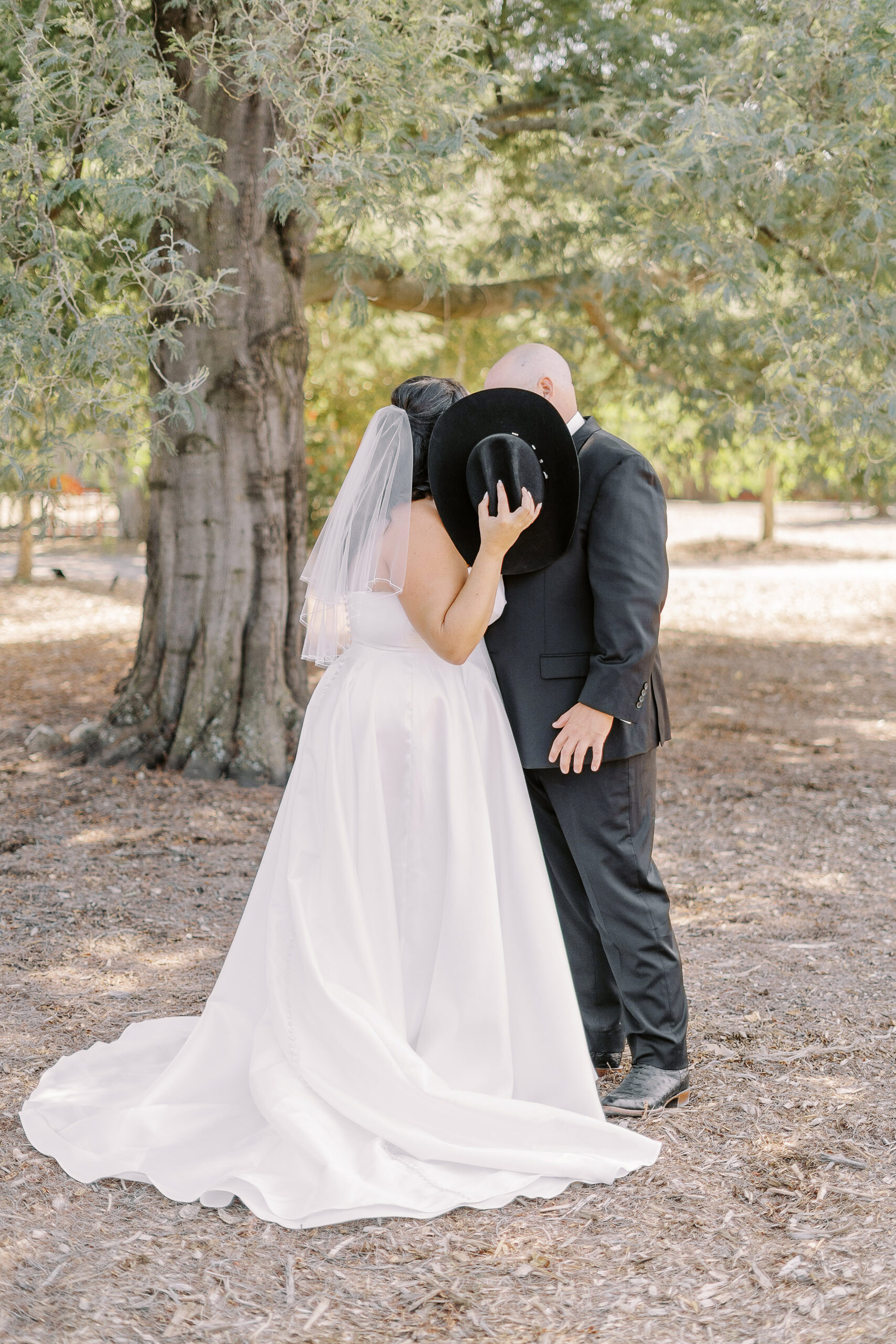 a bride and groom share a first look reveal at their sonoma winery wedding.