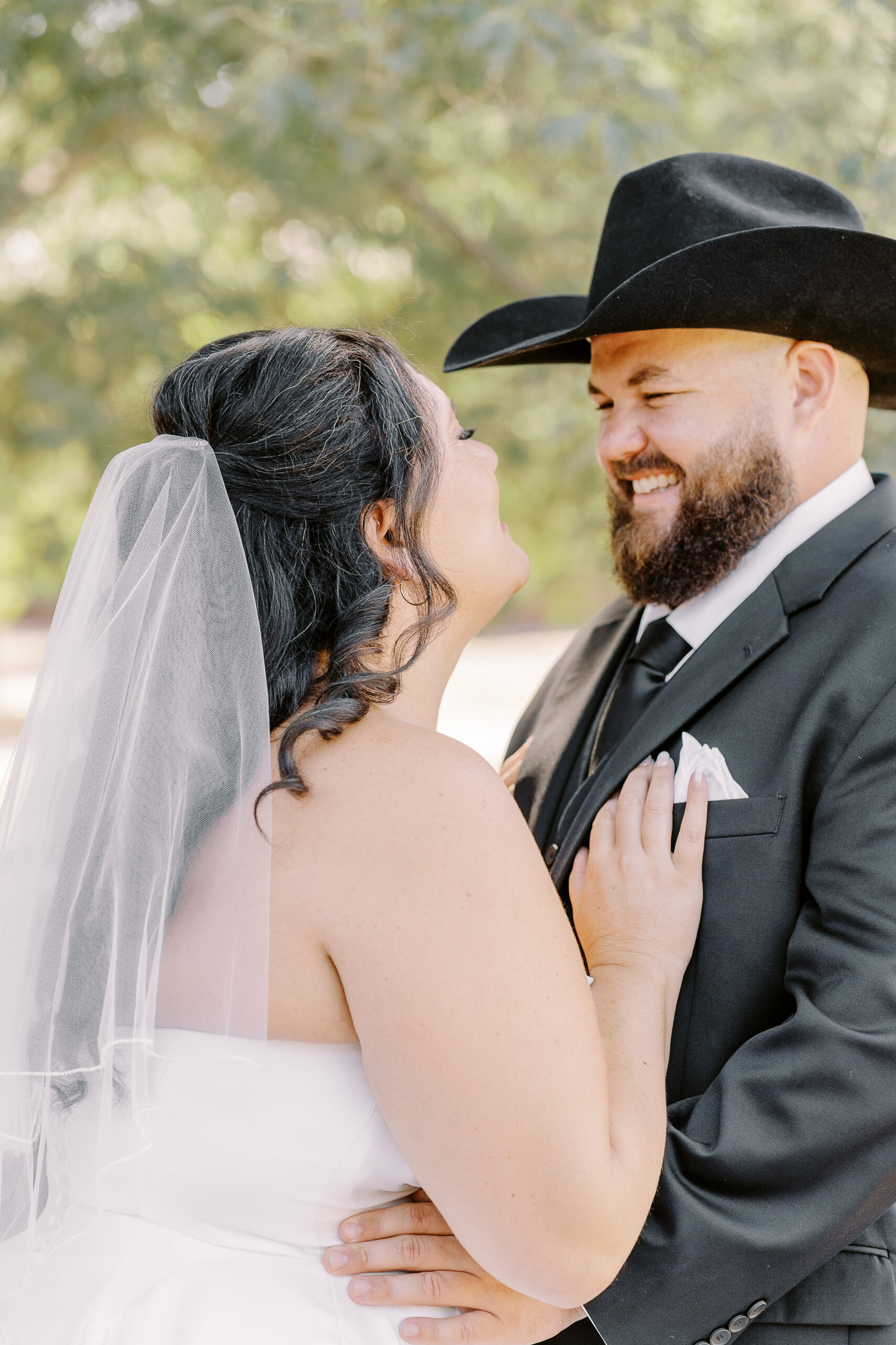 a bride and groom share a first look reveal at their sonoma winery wedding.