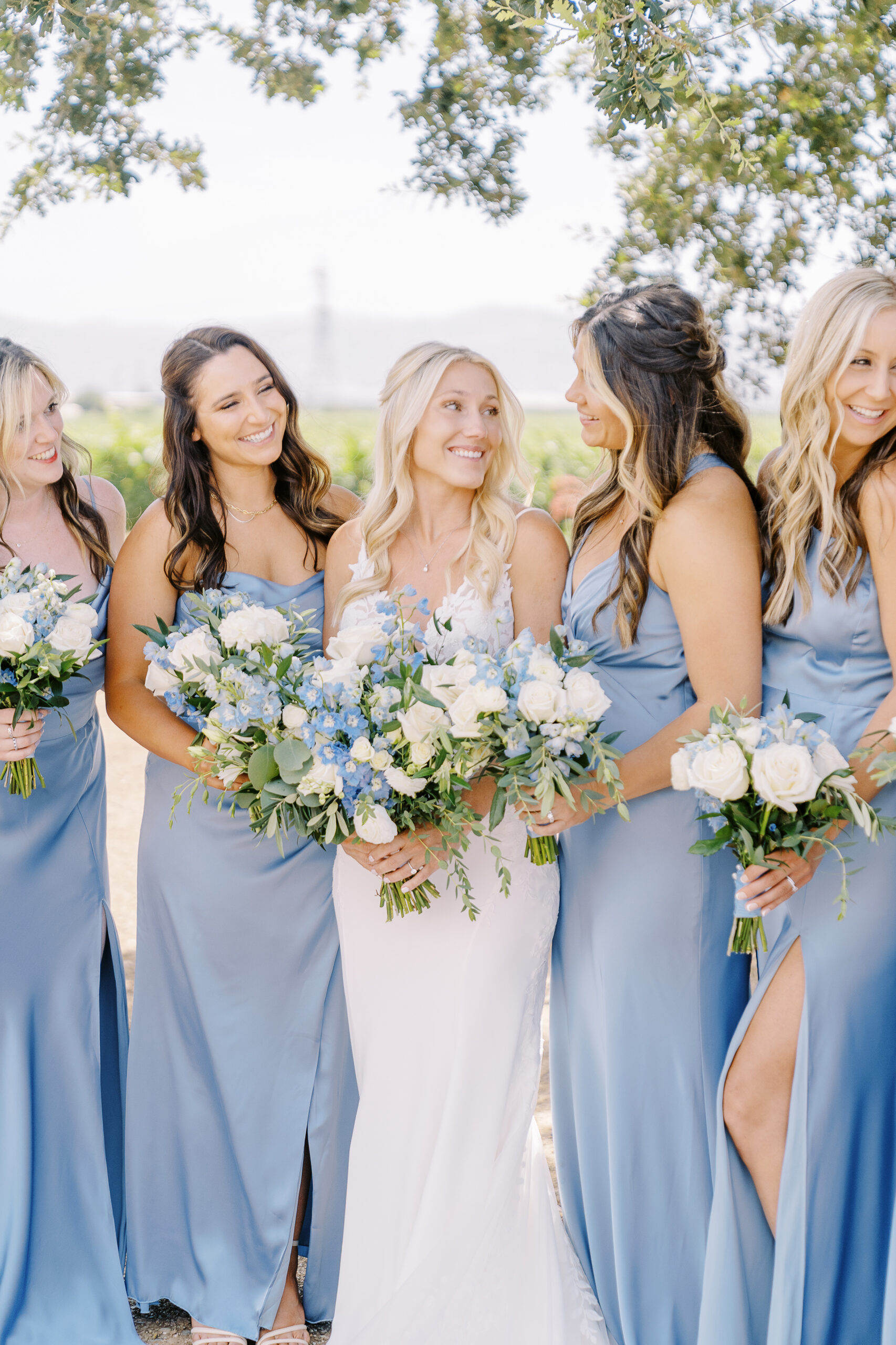 grindstone winery wedding party portrait photos by Sacramento wedding photographers Adrienne and Dani Photography 