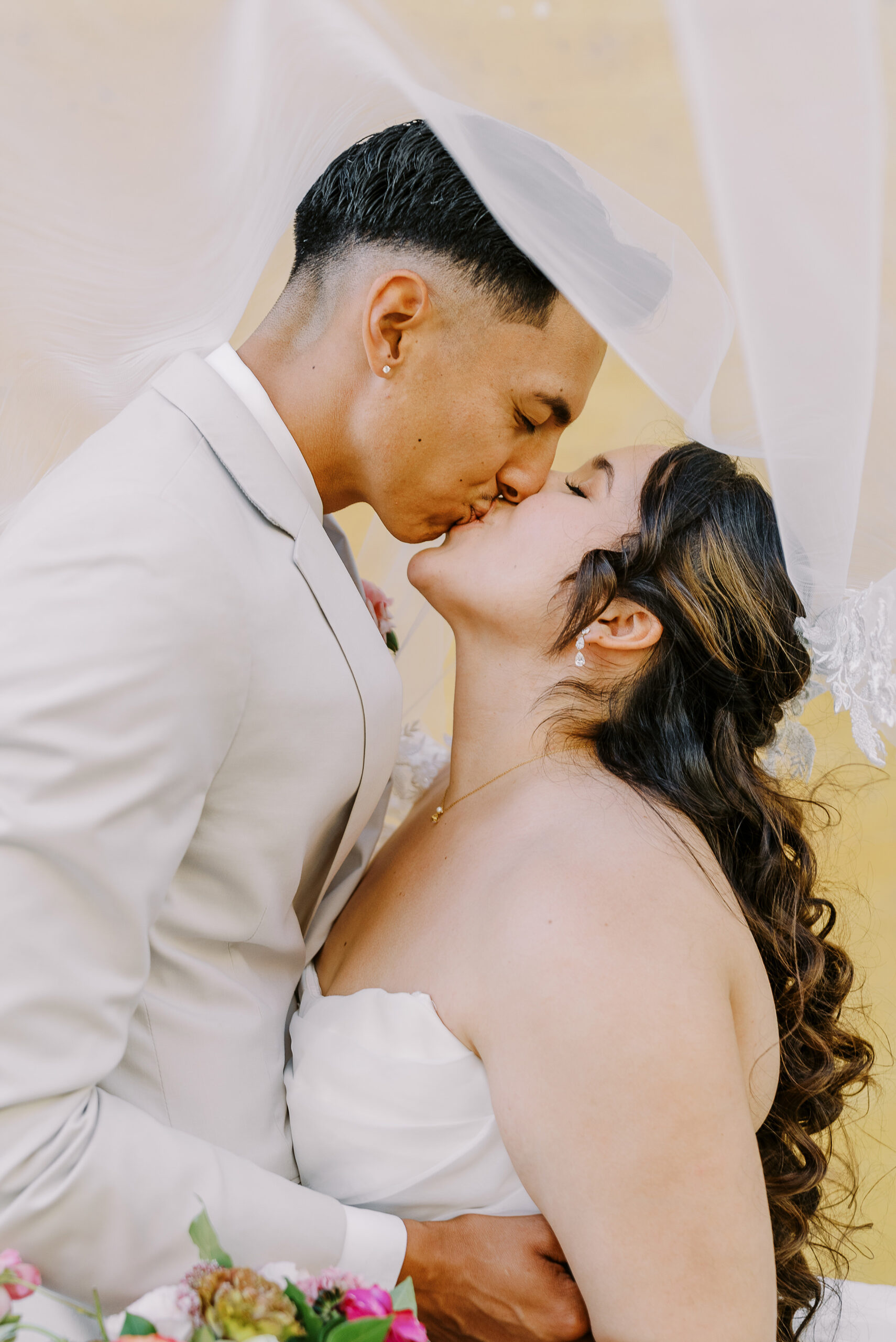 the willow ballroom wedding bride and groom portrait photos by sacramento wedding photographers