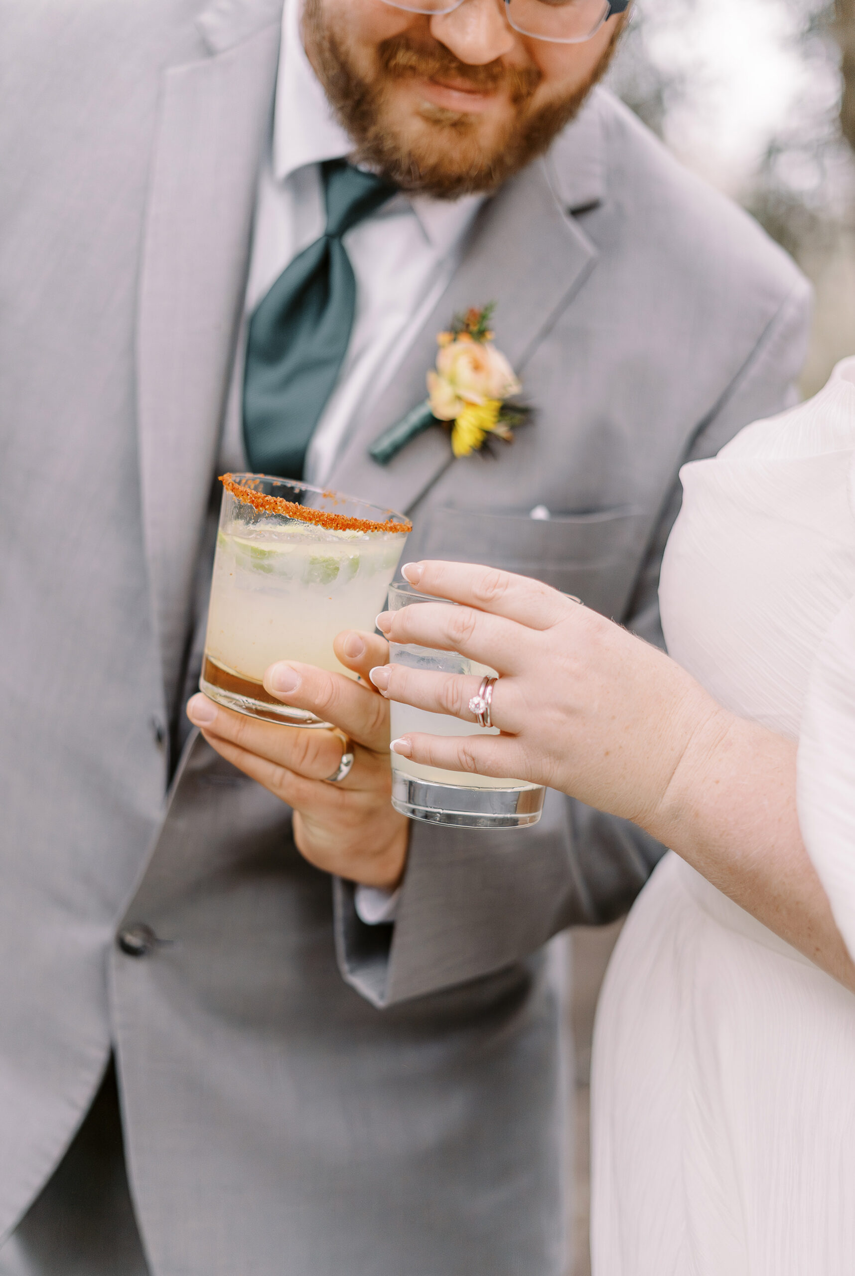 a bride and groom portrait in the trees at The Maples Woodland photographed by Sacramento wedding photographer