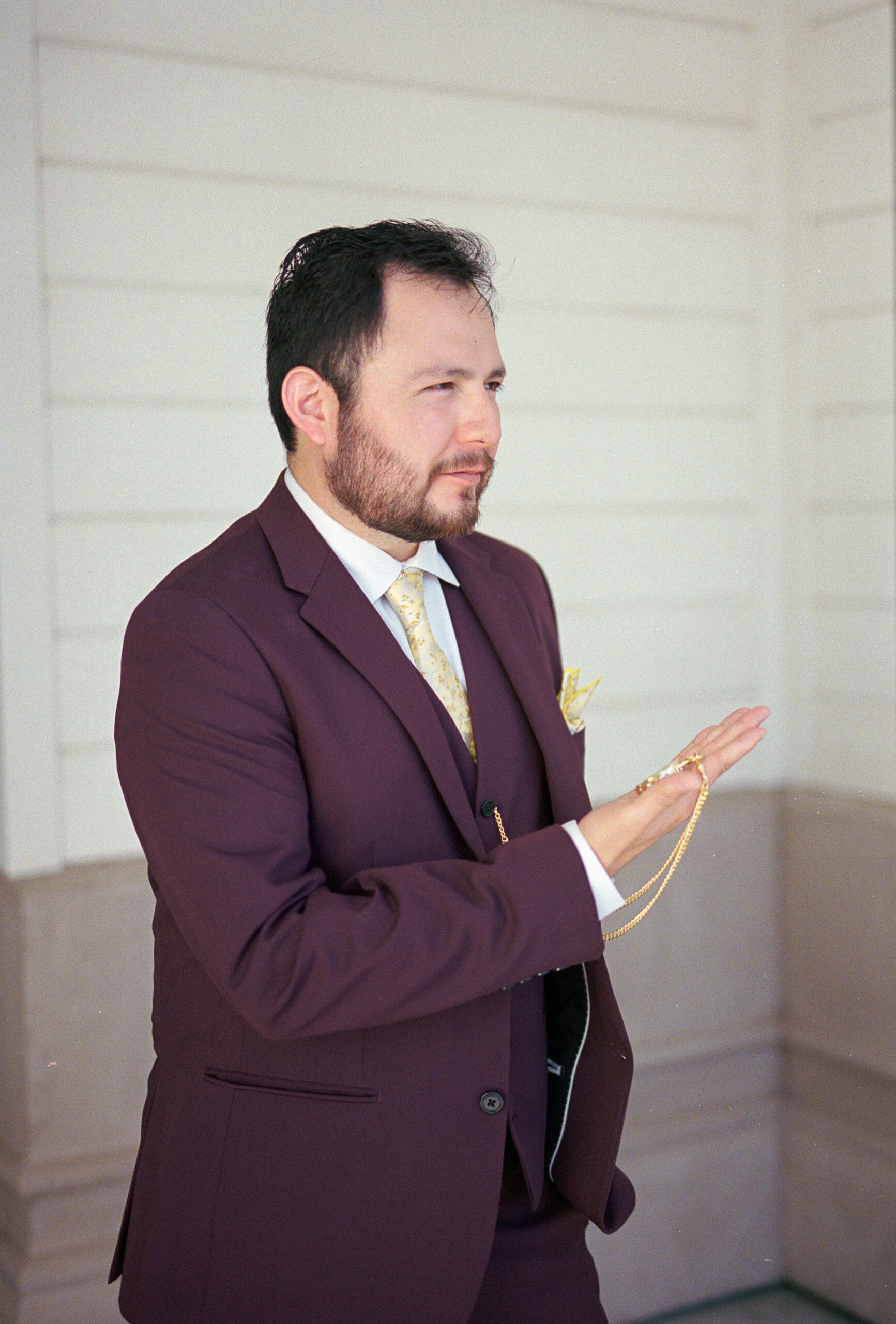 hotel winters wedding 35mm film wedding photos by Sacramento wedding photographers