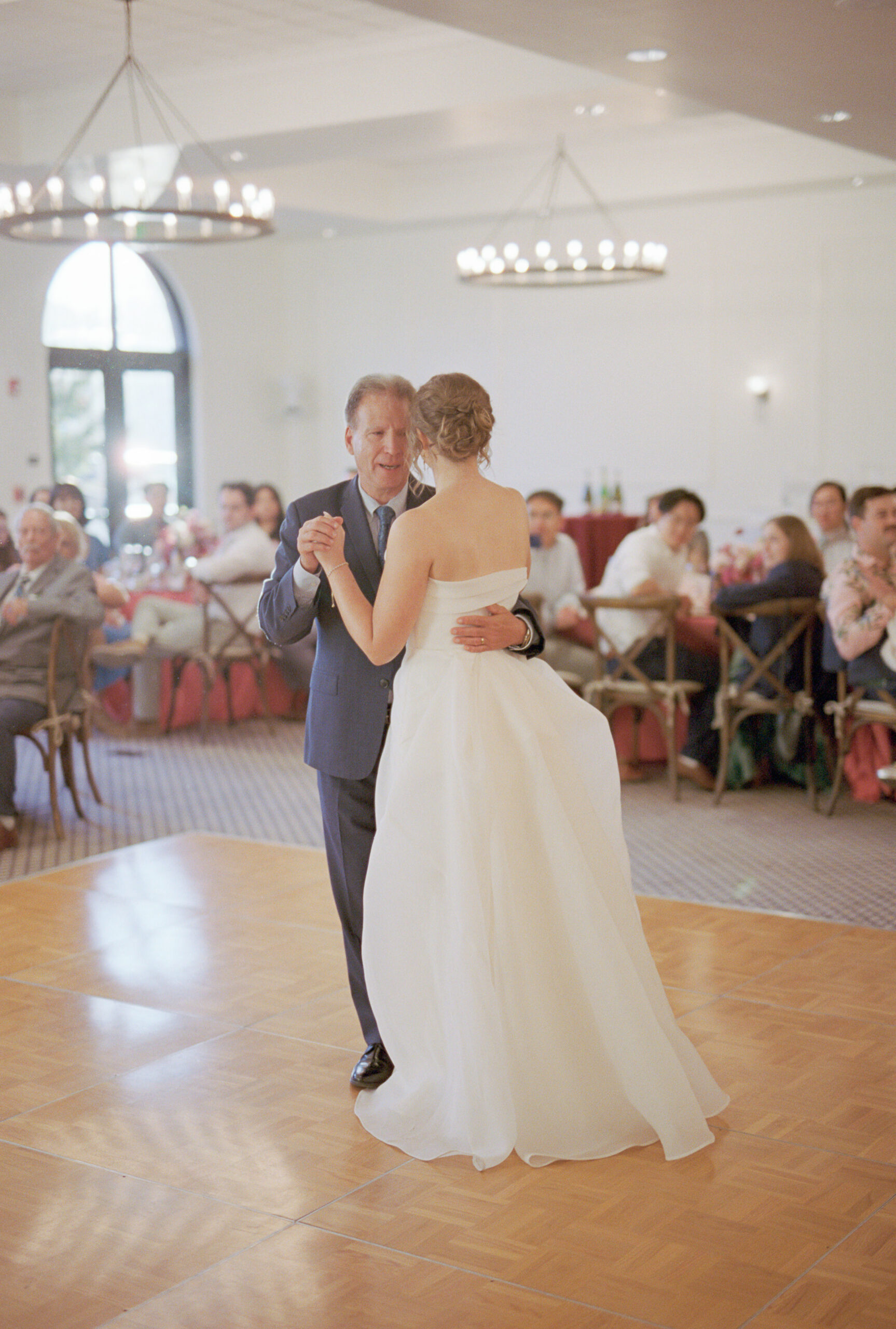hotel winters wedding 35mm film wedding photos by Sacramento wedding photographers